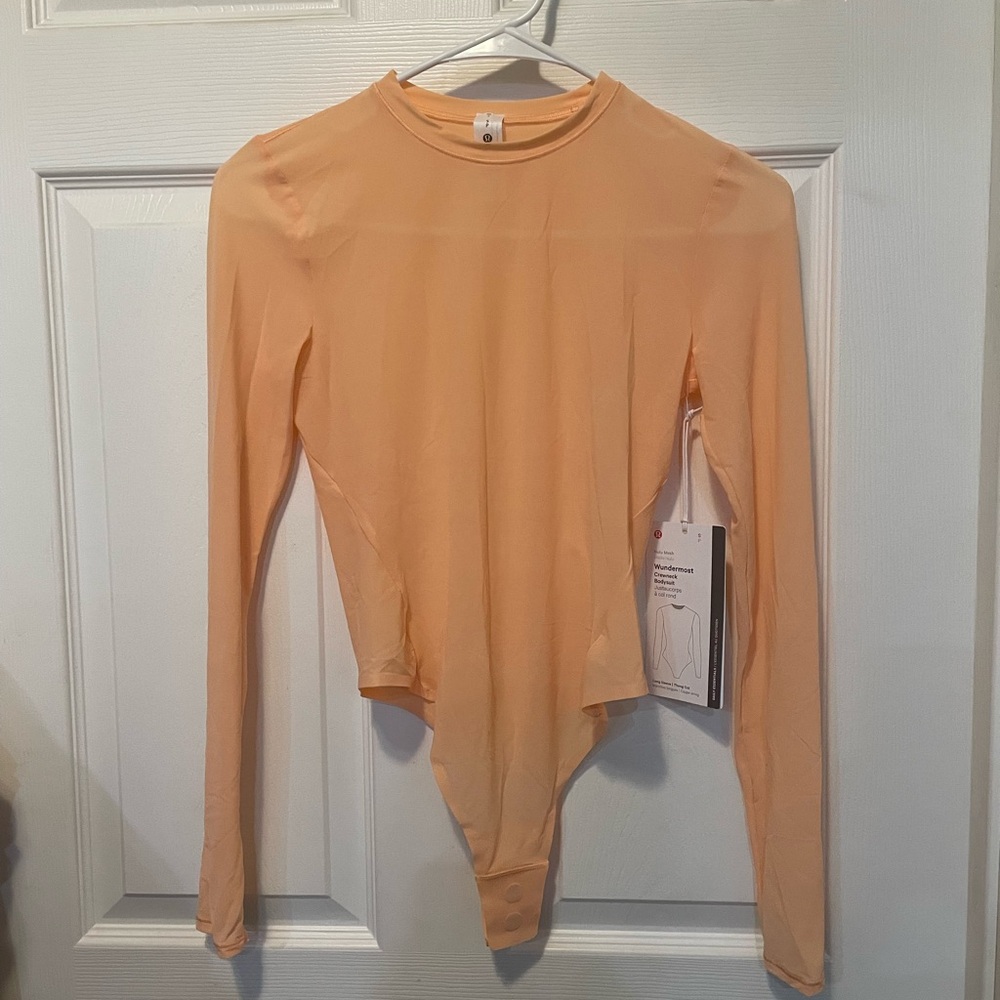 lululemon athletica Apricot Long Sleeve Bodysuit